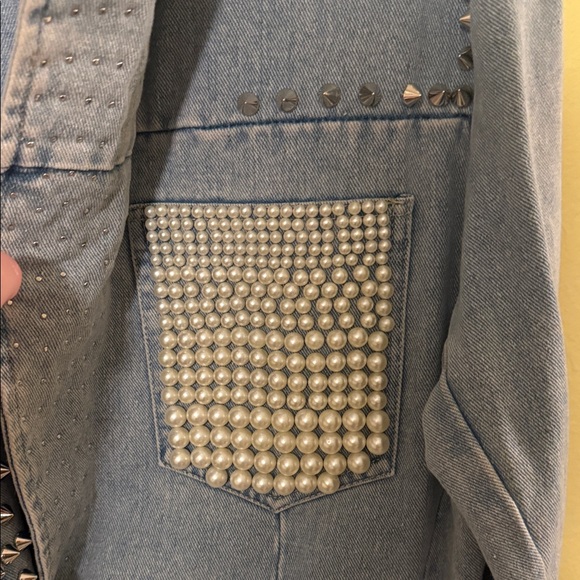 Studded Denim Jacket - Picture 5 of 8
